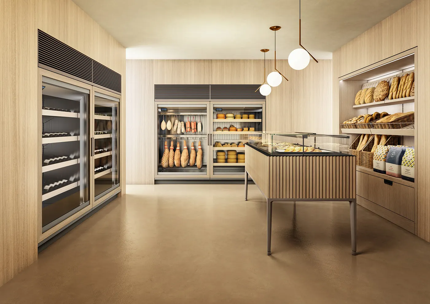 Pentagram Alpha Pastry Display Cabinet 4 ISA Pentagram Alpha Pastry Display Cabinet installed in a store