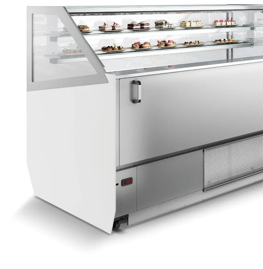 Millennium JX Gelato Display Cabinet 16 ISA Moving and maintenance: Castors, handles and a magnetic dust filter