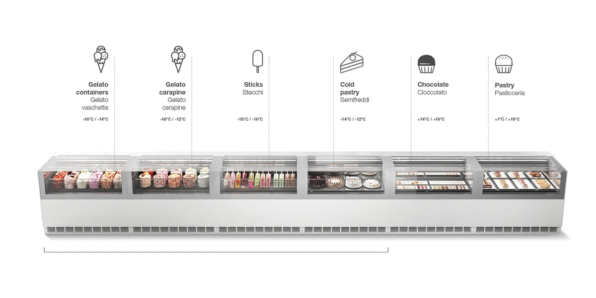 OneShow Gelato & Pastry Display Cabinet 2 ISA OneShow gelato & pastry display cabinet