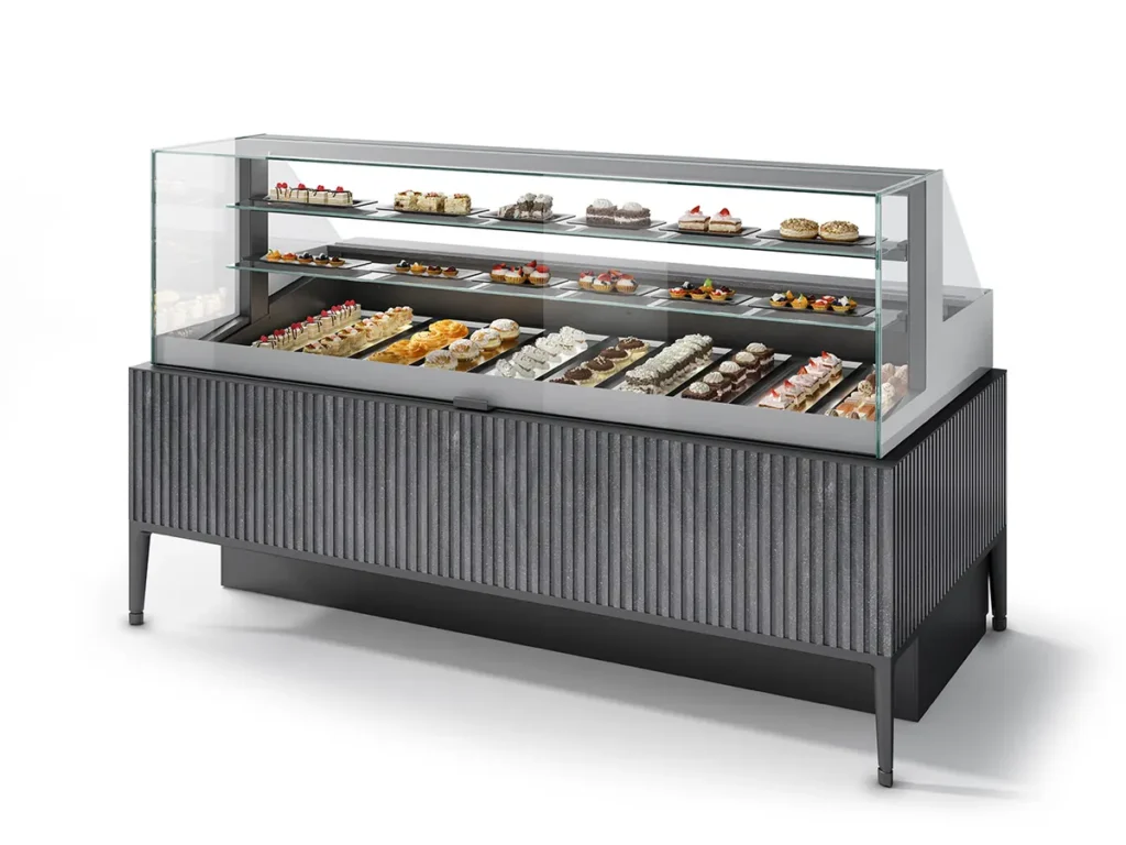 Pentagram Display Gelato Display Cabinet 14 ISA Customisation: Front panels by Antonio Citterio