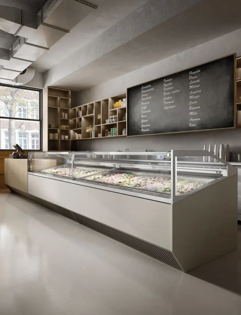 Supercapri Gelato Display Cabinet 21 ISA Ergonomics: Built around the operator