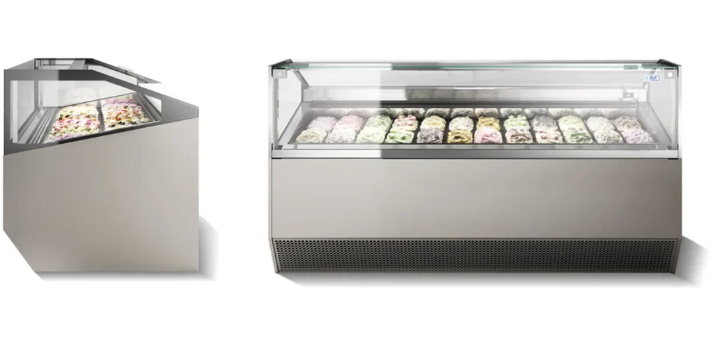 Supercapri Gelato Display Cabinet 7 ISA Supercapri gelato display cabinet installed in a store