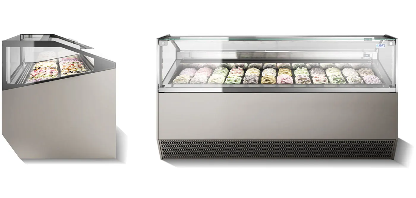 Supercapri Gelato Display Cabinet 3 ISA Supercapri gelato display cabinet installed in a store