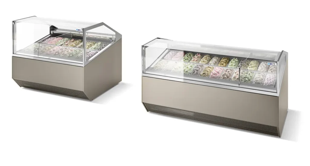 Supercapri Gelato Display Cabinet 16 ISA Dual Zone: Two temperatures in one cabinet