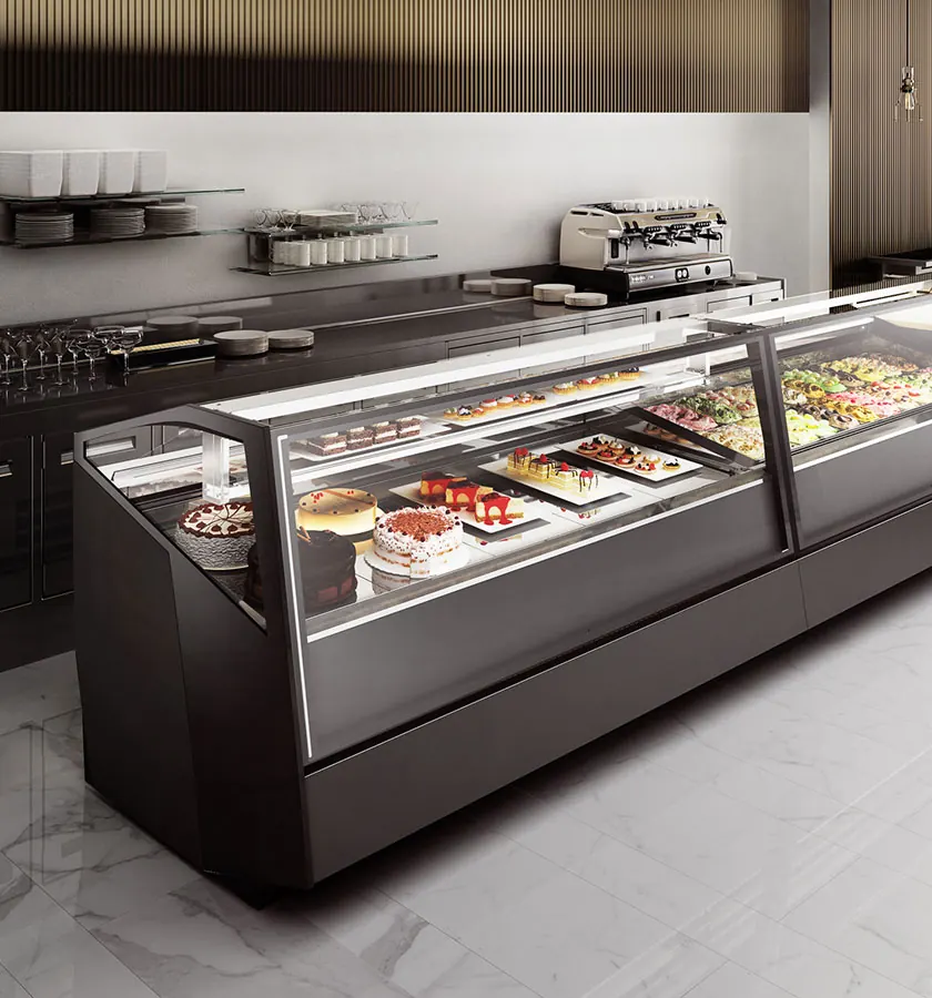 Stratos Gelato Display Cabinet 12 ISA Smart defrosting: Half the defrost time