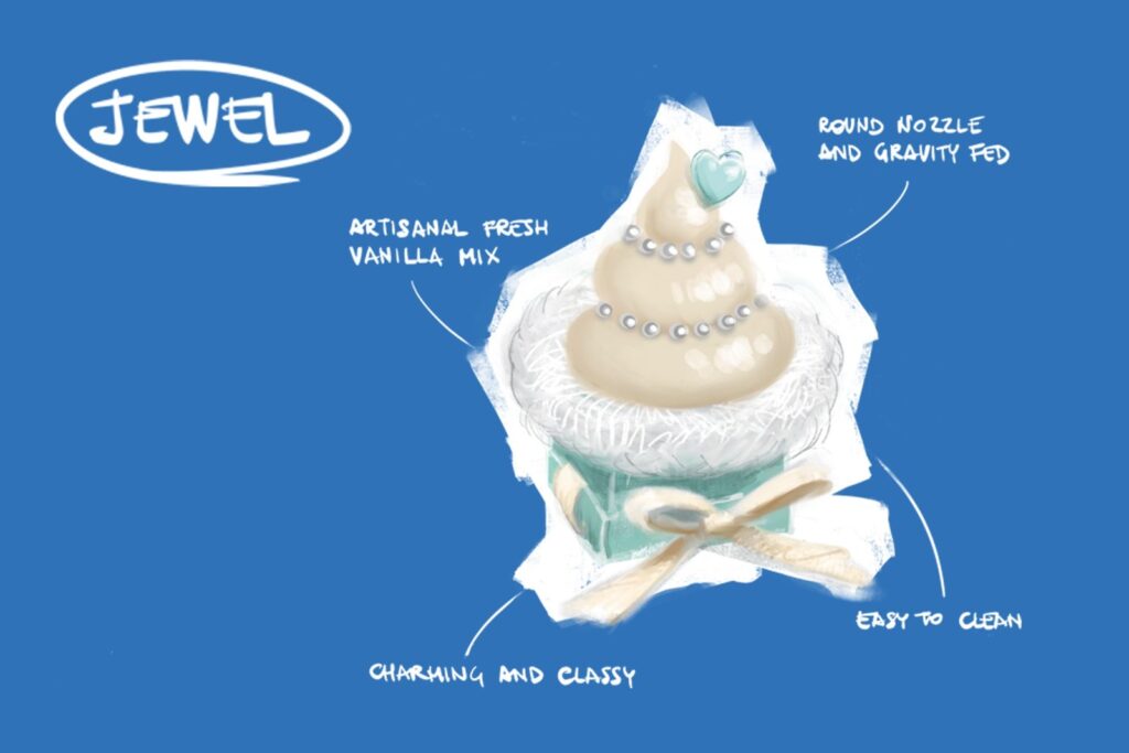 Jewel Soft Serve: A Premium Concept for Boutique Pastry Shops 3 Jewel soft serve concept served in a small gift box
