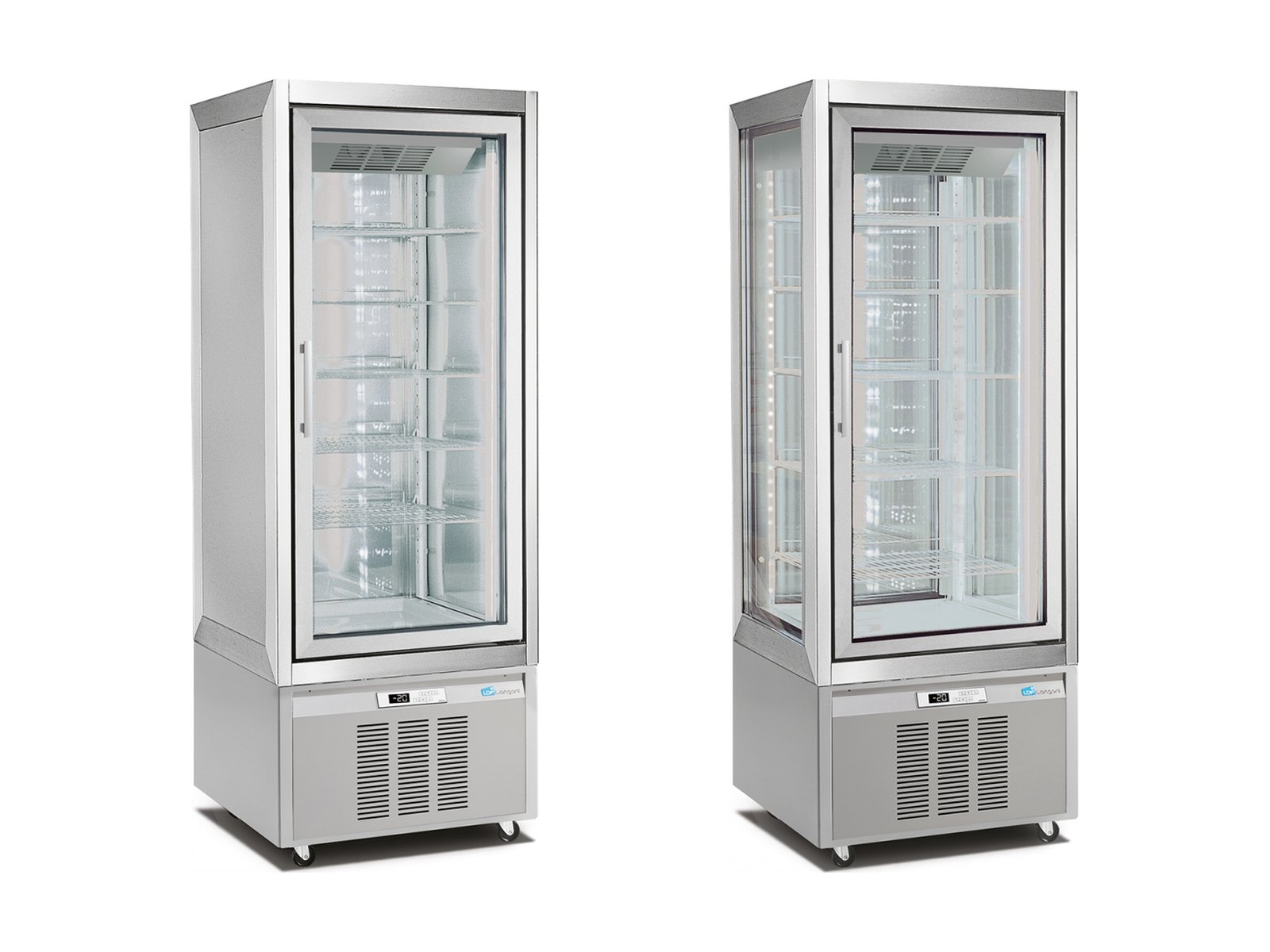 Longoni Vertical Display Cabinets 1 Longoni Classica 3500 and 3700 frozen dessert vertical display cabinets
