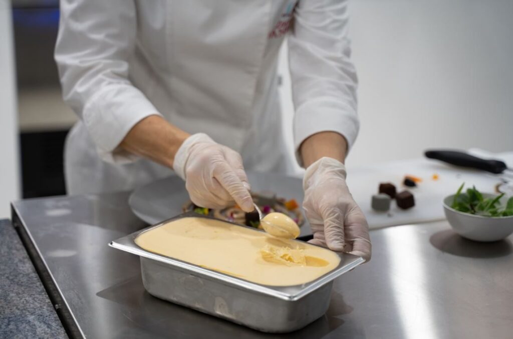 Loretta Fanella on Gelato as an Essential Part of a Dessert 3 Plated dessert with gelato element
