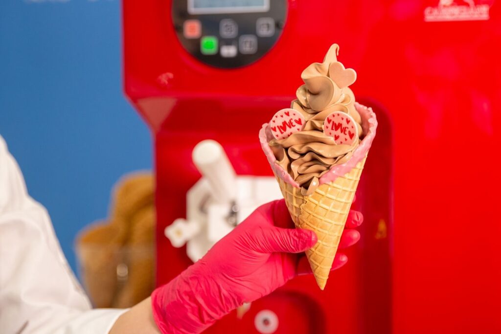 Love Soft Serve: A Valentine's Concept for Chocolate Shops 5 Love soft serve served from a 191 machine