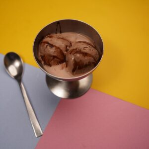 Milk chocolate gelato made with Rubicone ingredients