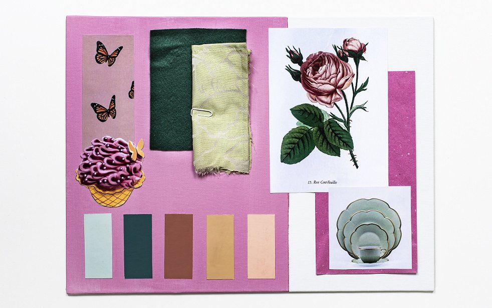 Spring Soft Serve: A Rose and Honey Concept for Tea Rooms 2 Spring soft serve moodboard