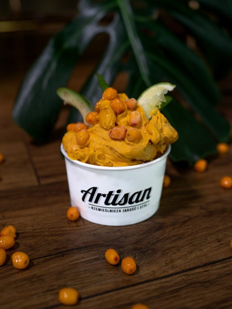 Tomasz Szypula Wins Poland's Gelato Festival World Masters Final 2 Rokitnika sea buckthorn gelato special mention