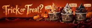 Trick or Treat? Rubicone Halloween flavours: Peanut Butter Latte, Black Sesame Cheesecake, Black Hawaii