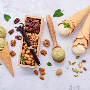 Vanilla gelato made with Rubicone ingredients